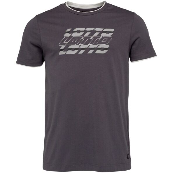 Lotto LOGO IV TEE Pánské tričko, tmavě šedá, velikost
