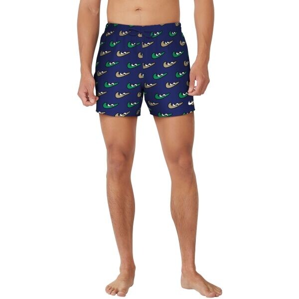 Nike MULTI PRINT Pánské plavecké šortky, tmavě modrá, velikost