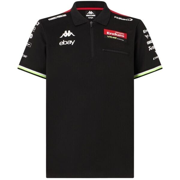 Kappa ACRIZ VR46 Pánská polokošile, černá, velikost