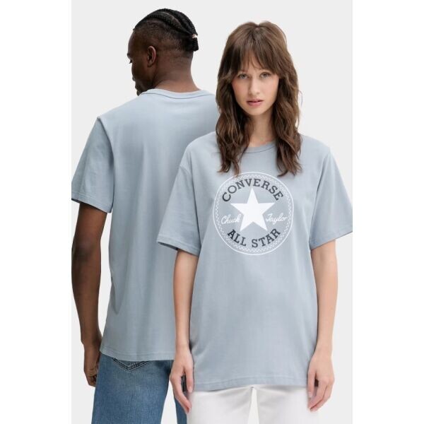 Converse STANDARD FIT  CHUCK PATCH CORE Unisex tričko, světle modrá, velikost