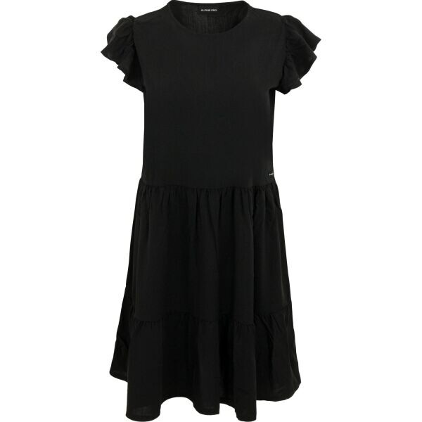 ALPINE PRO OZERA Dámské šaty, černá, velikost