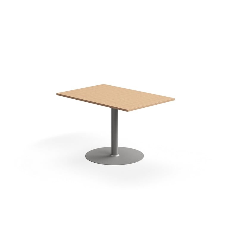 Jednací stůl FLEXUS, rozšiřující díl, 800x1200 mm, buk, stříbrná