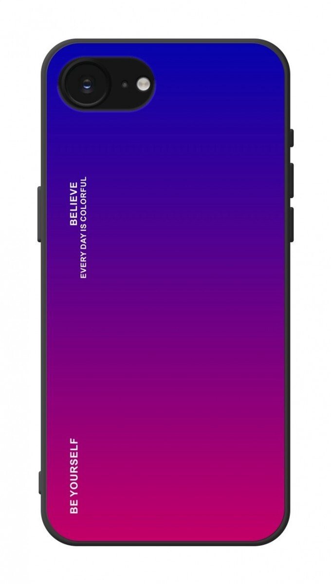Kryt TopQ LUXURY iPhone 16e pevný duhový fialový 138487