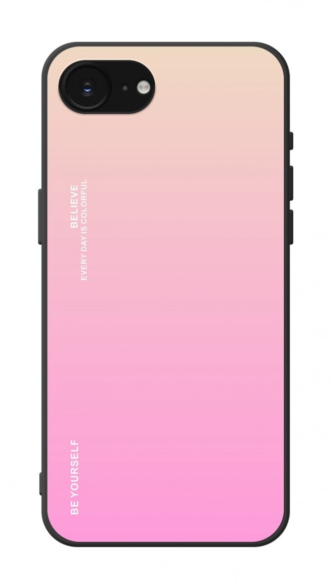 Kryt TopQ LUXURY iPhone 16e pevný duhový meruňkový 138484