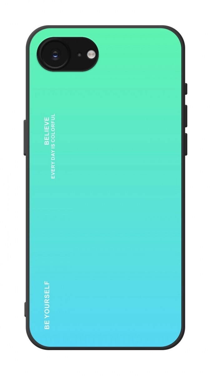 Kryt TopQ LUXURY iPhone 16e pevný duhový zelený 138481