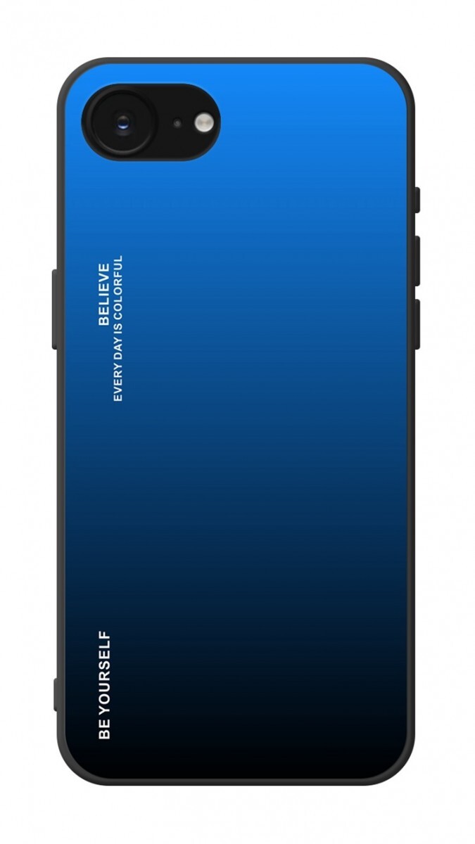 Kryt TopQ LUXURY iPhone 16e pevný duhový modrý 138479