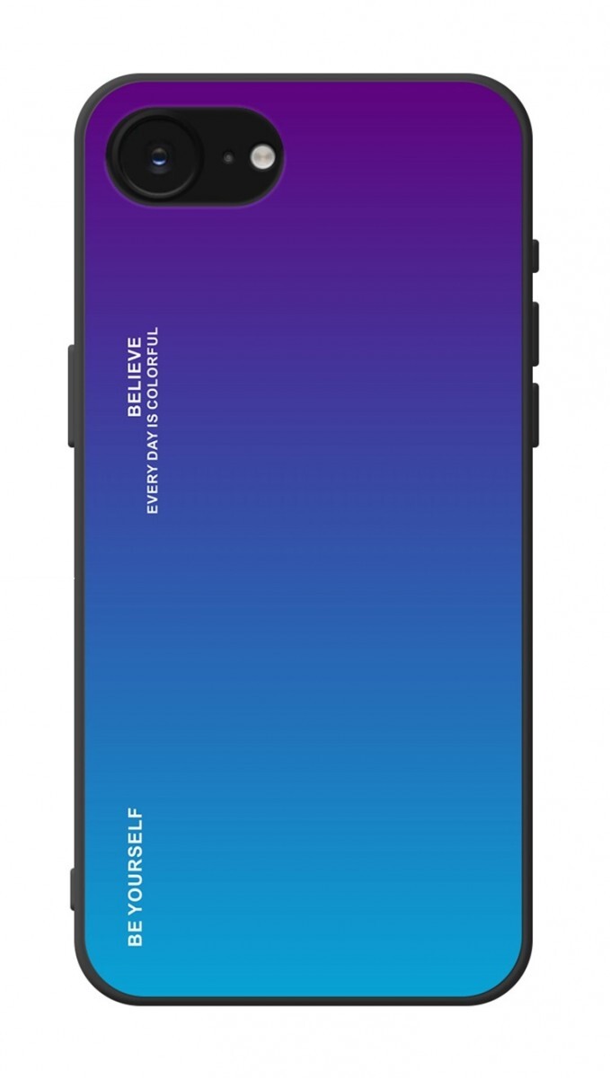 Kryt TopQ LUXURY iPhone 16e pevný duhový purpurový 138476