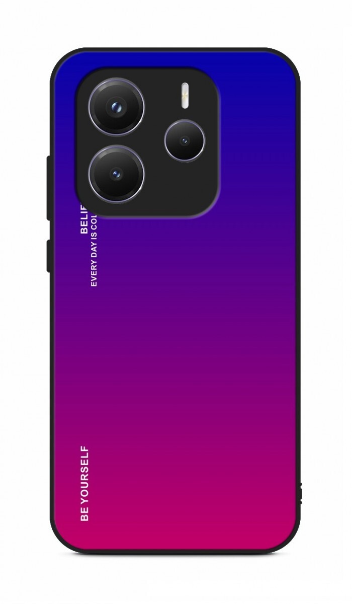Kryt TopQ LUXURY Xiaomi Redmi Note 14 pevný duhový fialový 136542
