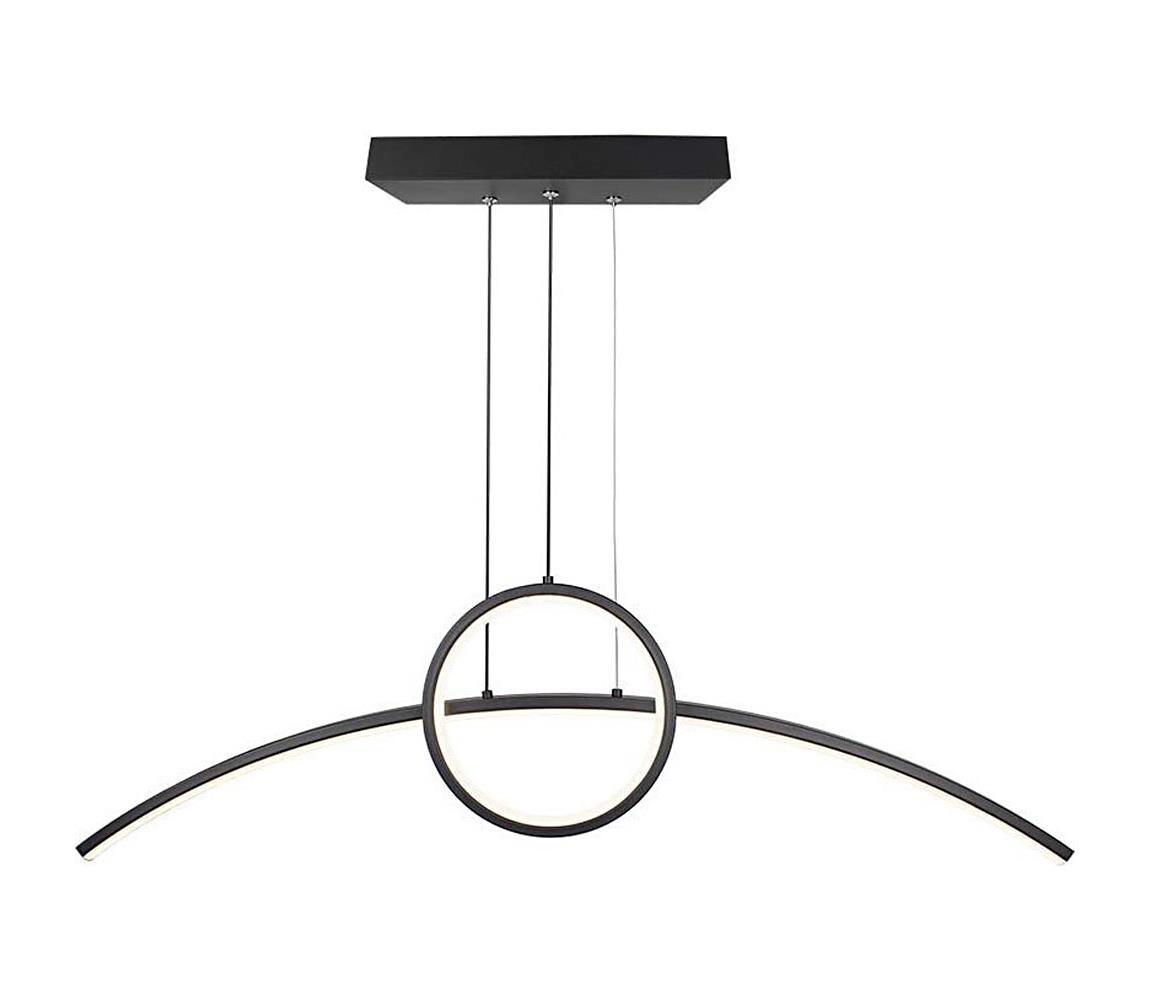 LED Lustr na lanku LED/30W/230V 4000K černá