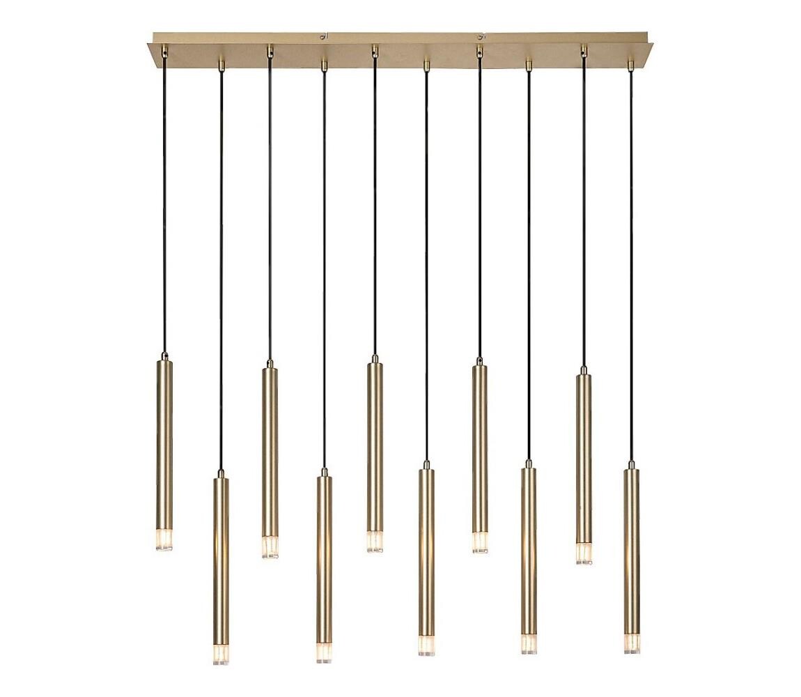 Rabalux Rabalux 72365 - Lustr na lanku RAMIRA 10xG9/5W/230V zlatá