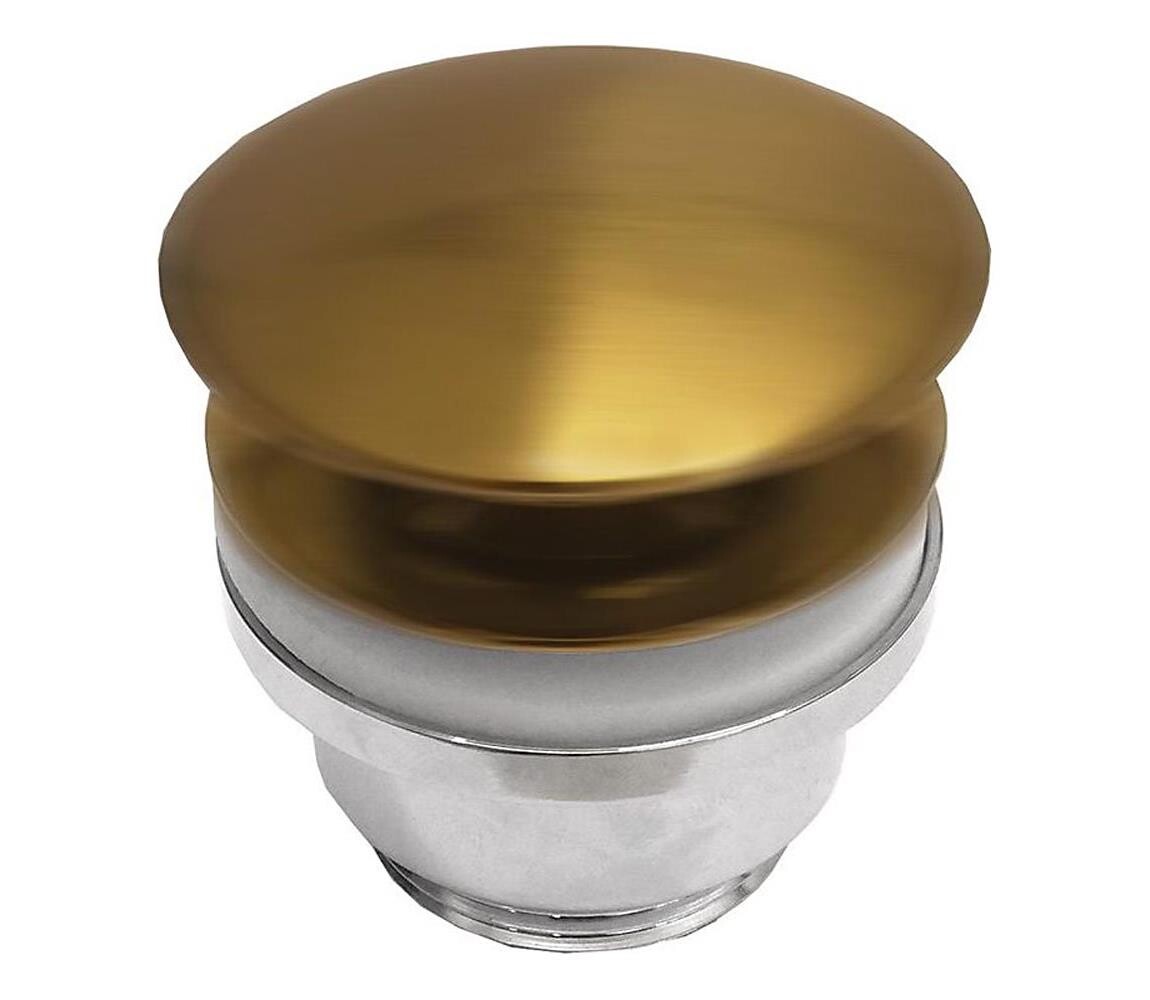 BATH DELUXE BATH DELUXE 33-004-05-70-04 - Umyvadlová výpusť RODBY pr. 6,6 cm kartáč. mosaz