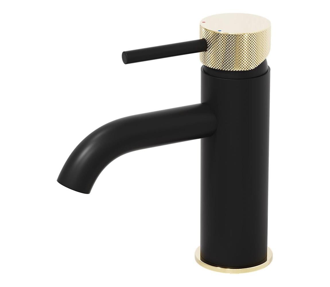 BATH DELUXE BATH DELUXE 28-005-03-72-00 - Umyvadlová baterie ANHOLT 15,6 cm černá/mosaz