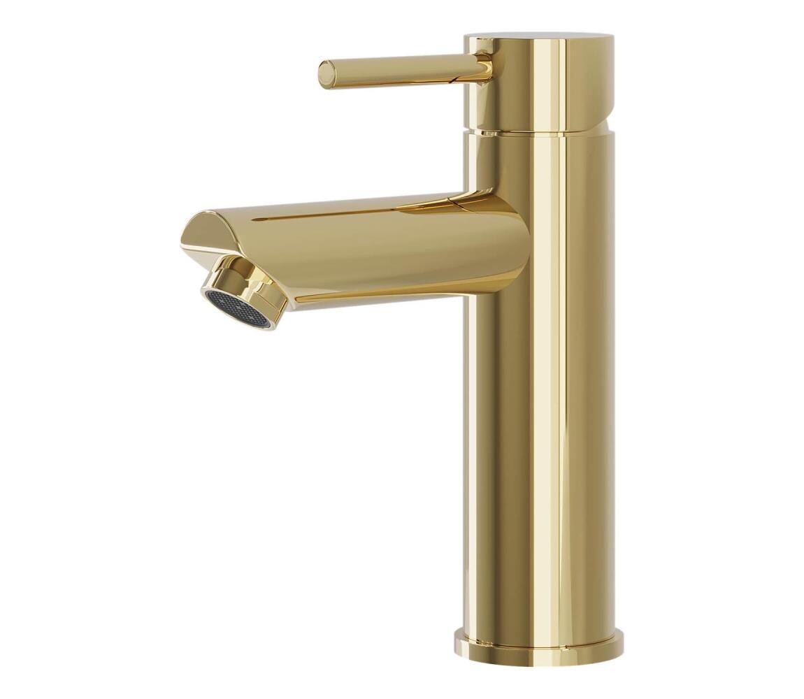 BATH DELUXE BATH DELUXE 28-017-03-64-02 - Umyvadlová baterie RINGSTED 17,8 cm lesklá mosaz