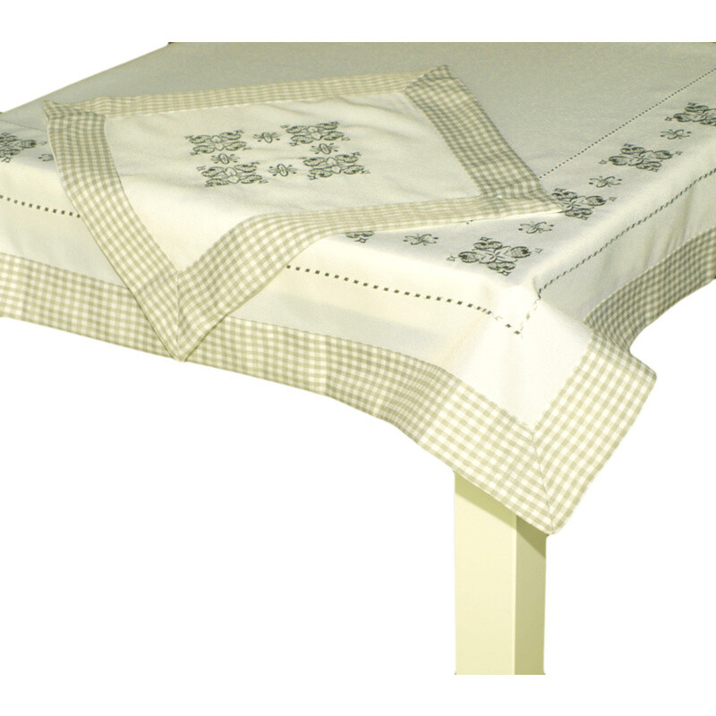 Prostírka celoročn,í Klasic, olivová, čtverec 35 x 35 cm