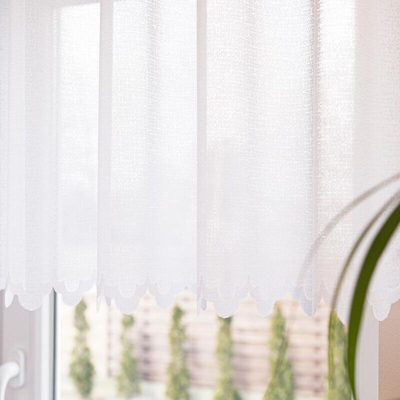 Záclona žakárová, Alice metráž, bílá 50 cm