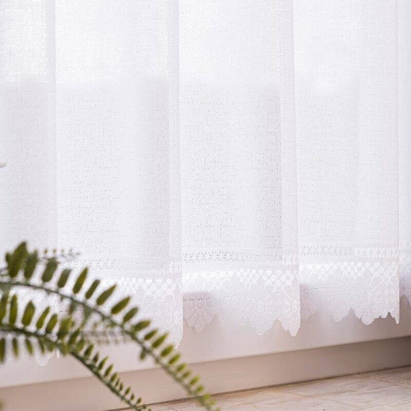 Záclona žakárová, Anna metráž, bílá 50 cm
