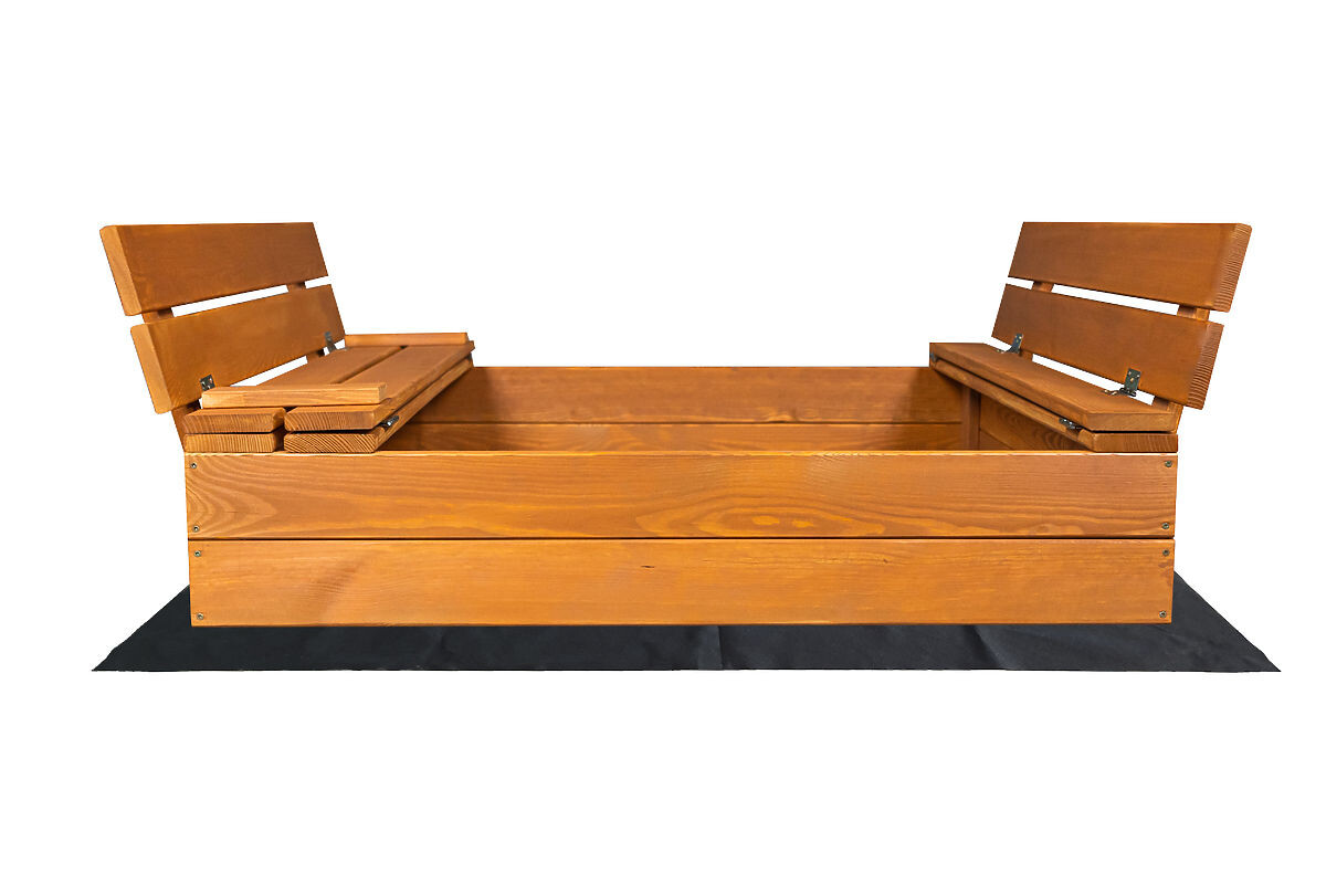 Ourbaby pískoviště borovicové přírodní dřevo 100x100 cm