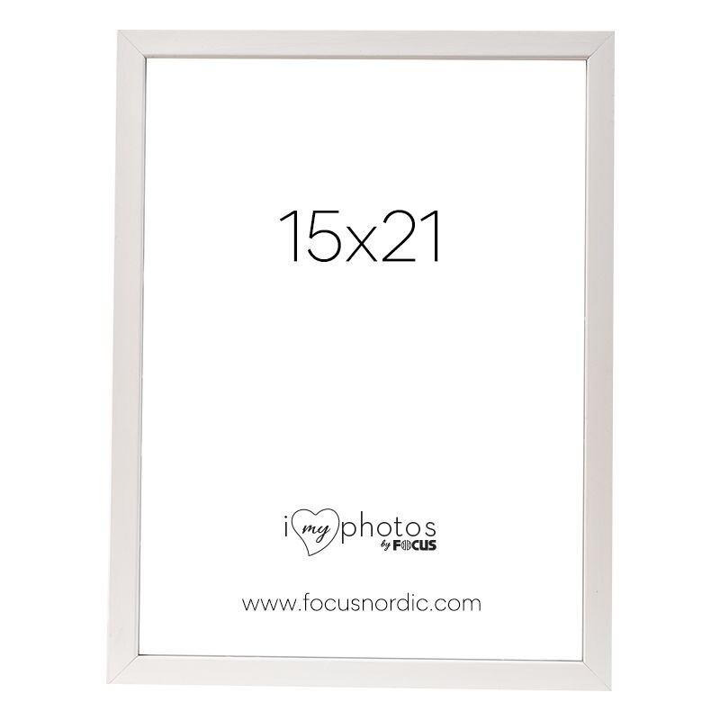 FOCUS ROCK  rám 15x21 dřevo,bílý
