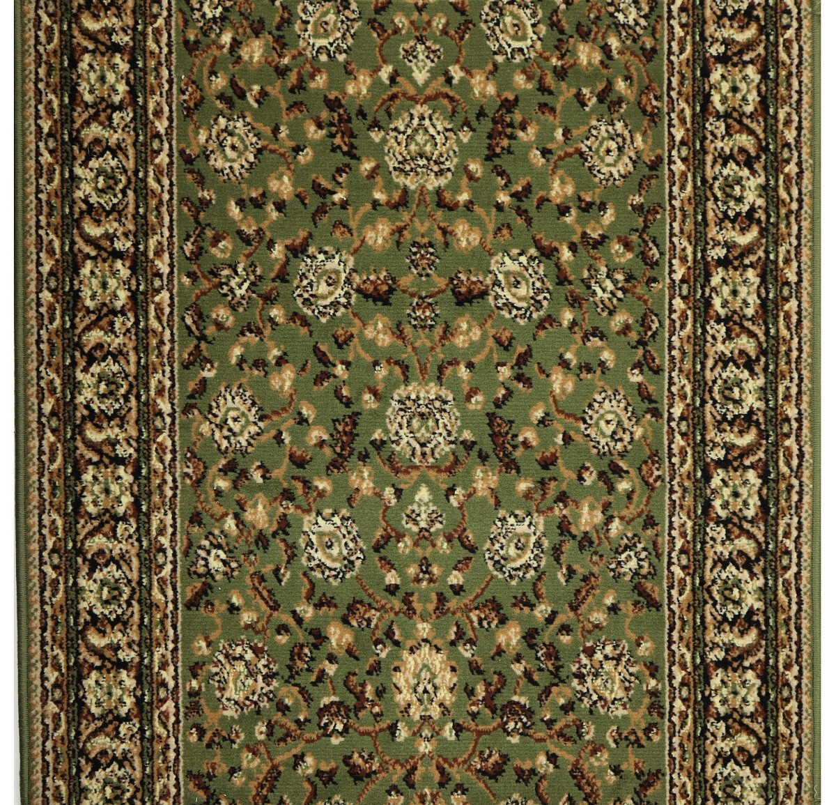 AKCE: 160x120 cm Běhoun na míru Samira New 12003-023 green - obšitý ze všech stran, zelená, chodba / předsíň, Weltom