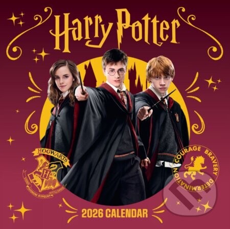 Oficiální nástěnný kalendář 2026 Harry Potter s plakátem (SQ 30,5 x 30,5|61 cm) - Harry Potter