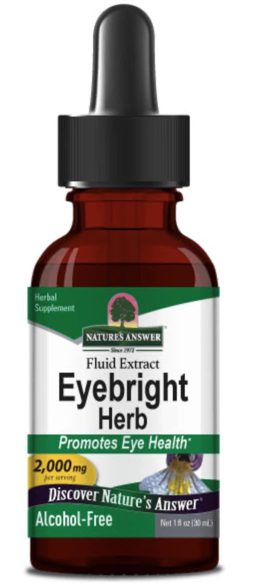 Nature's Answer Eyebright Herb, světlík lékařský, extrakt, 2000 mg, 30 ml