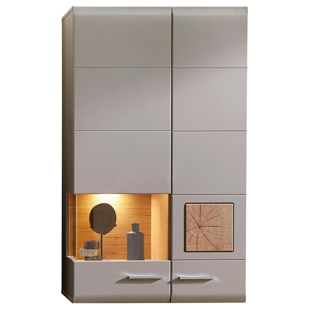 Hom`in ZÁVĚSNÁ VITRÍNA, barvy dubu, 80/136/37 cm