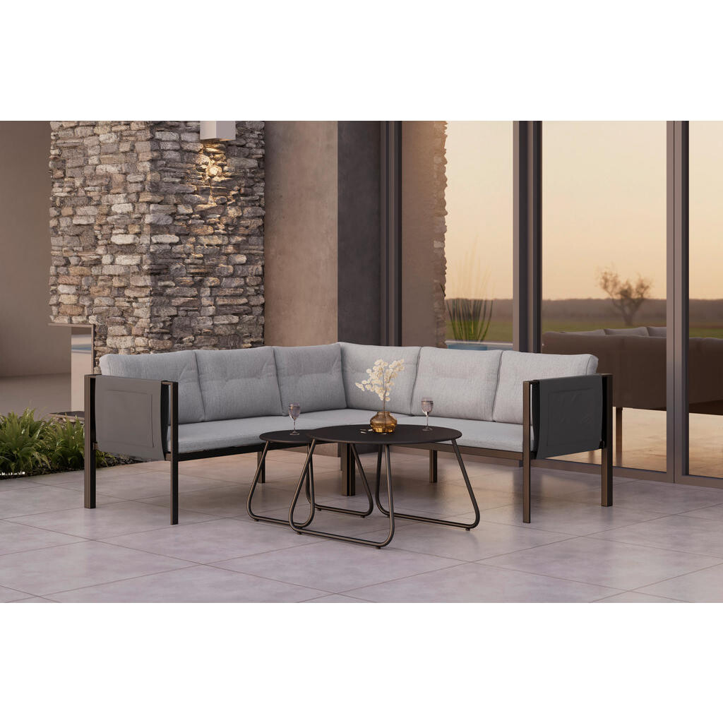 Beldano TERASOVÁ SEDACÍ SOUPRAVA 5dílné, kov, textil