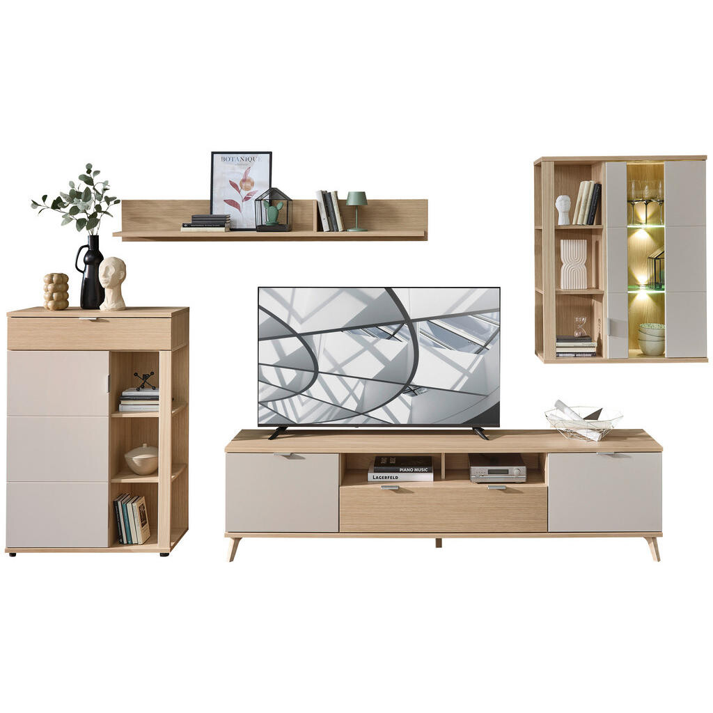 Hom`in OBÝVACÍ STĚNA, barvy dubu, kašmírová