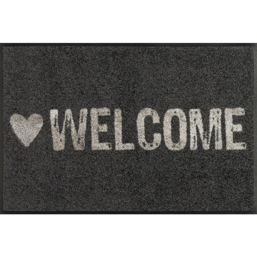 wash+dry DVEŘNÍ ROHOŽKA, 50/75 cm, šedá