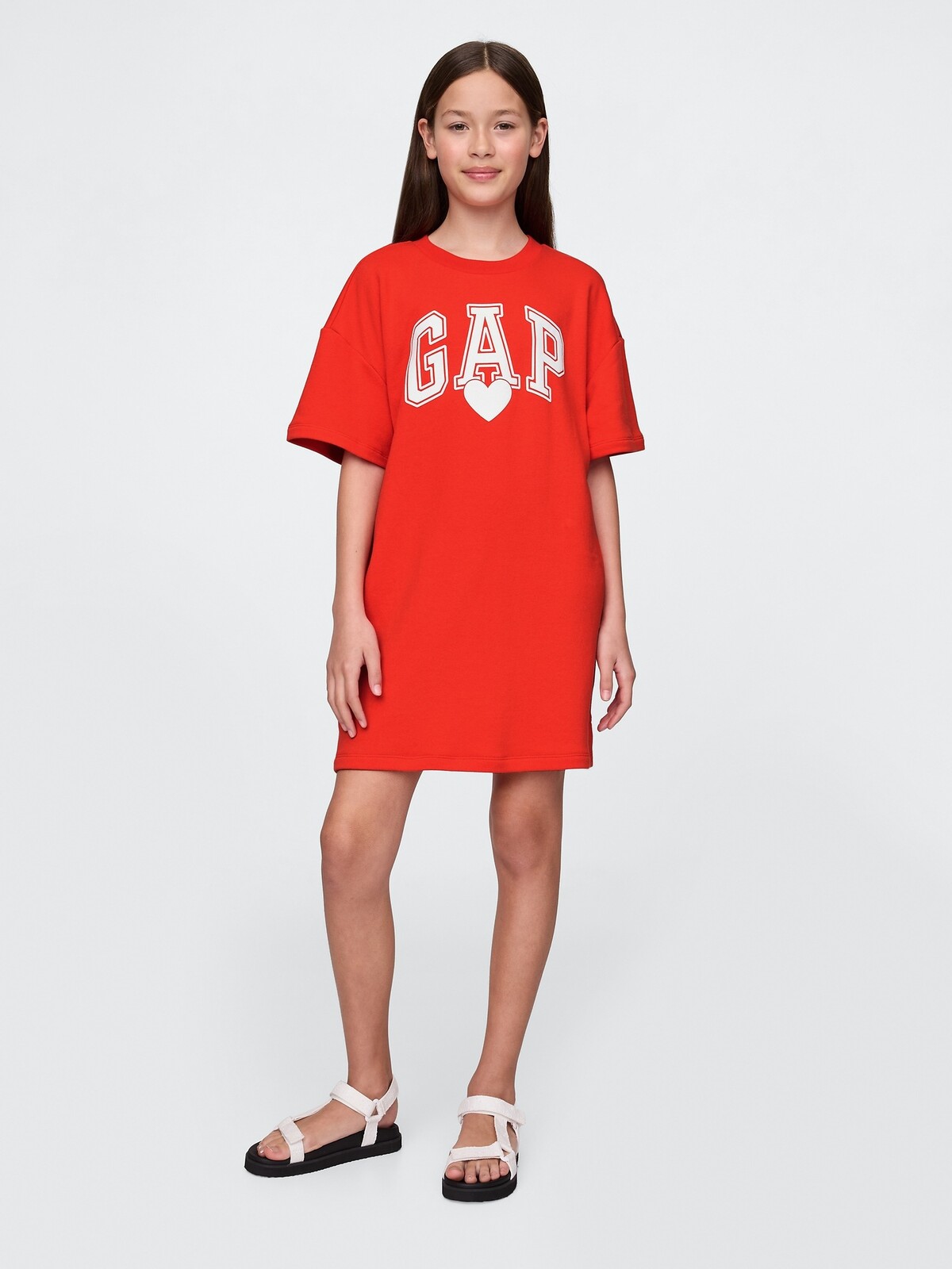 GAP Dětské oversize šaty - Holky