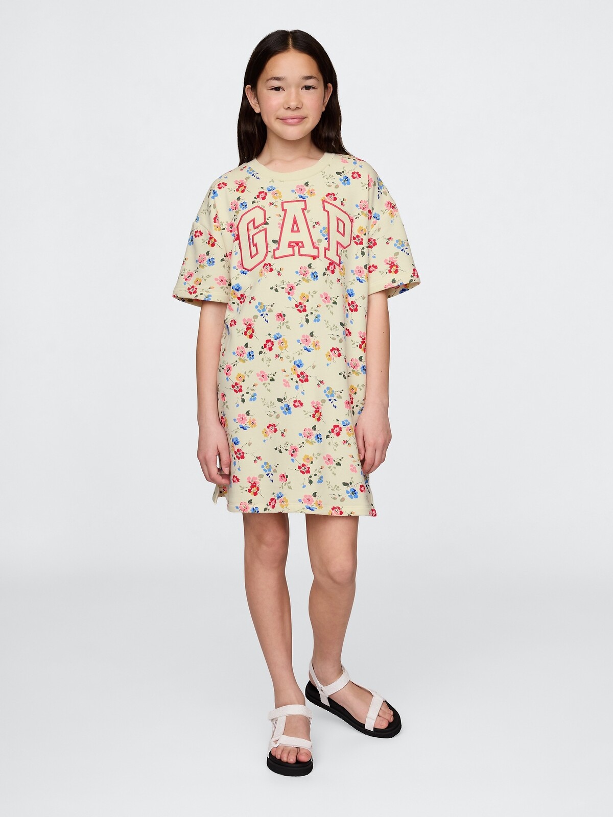 GAP Dětské oversize šaty Americana - Holky