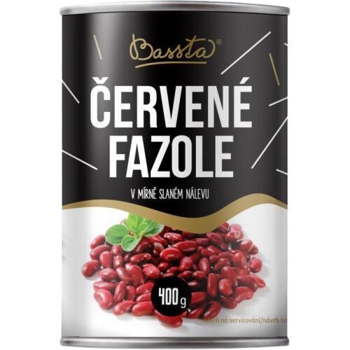 BASSTA Fazole červené v mírně slaném nálevu 400 g