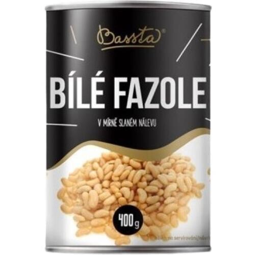 BASSTA Fazole bílé velké v mírně slaném nálevu 400 g