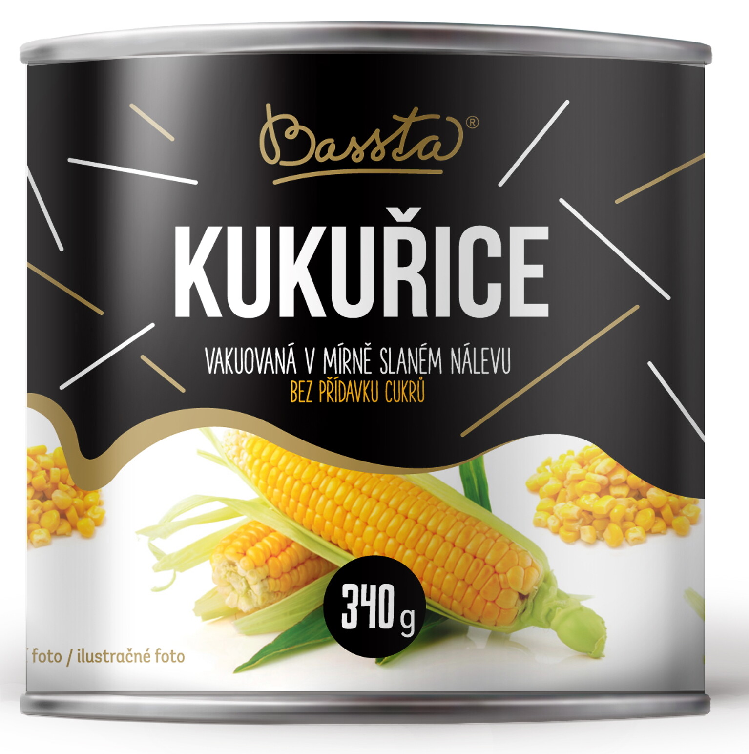 BASSTA Kukuřice v mírně slaném nálevu 340 g