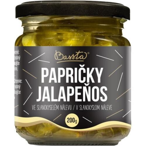 BASSTA Jalapeňo papričky krájené ve slanokyselém nálevu 200 g