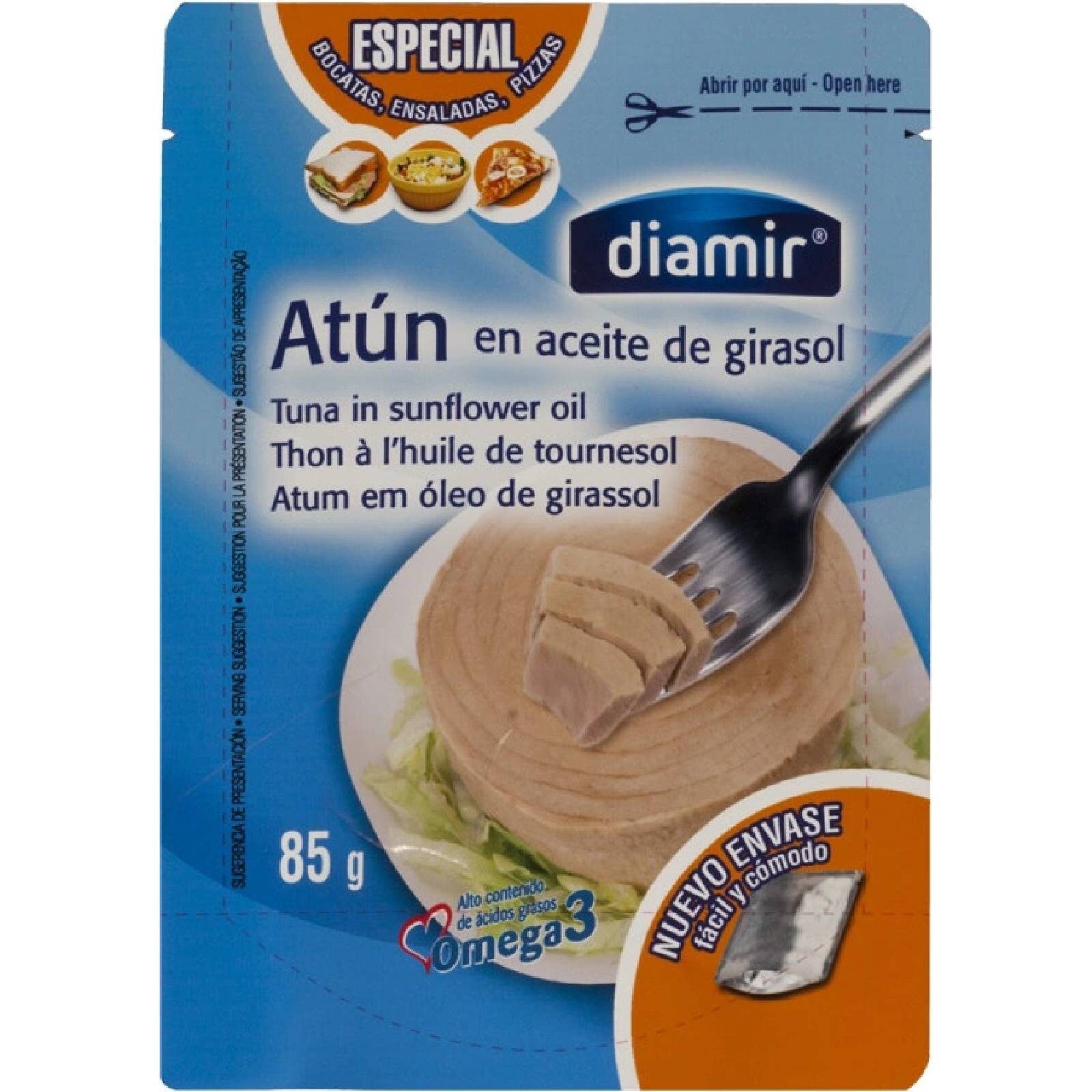 DIAMIR Tuňák ve slunečnicovém oleji 85 g