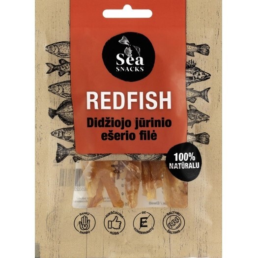 SEA SNACKS Rybí jerky - Filety z okouníka zlatavého 30 g