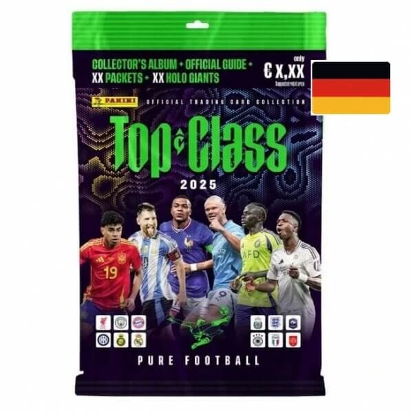 Fotbalové karty Panini Top Class 2025 - Starter Set - DE