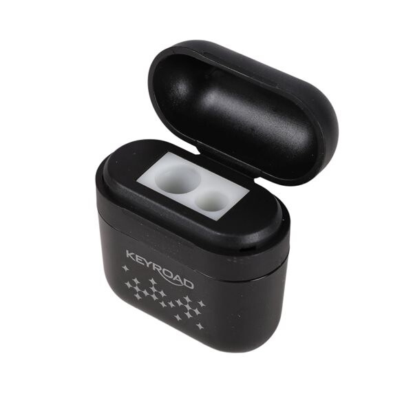 Ořezávátko KEYROAD AirDuo dvojité s kontejnerem - černé