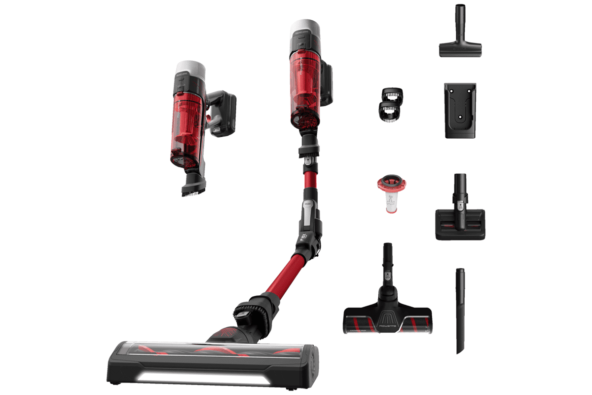 Tyčový vysavač Rowenta X-Force Flex 9.60 RH2099WO Červený/Černý