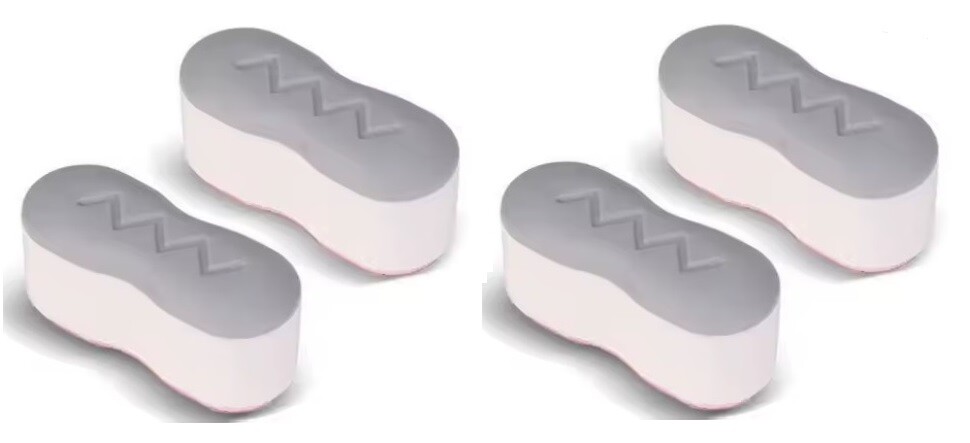 Eco produkty Vysoké nalepovací dosedy pod sedátko pro přídavné bidety - 4 kusy/výška 20 mm