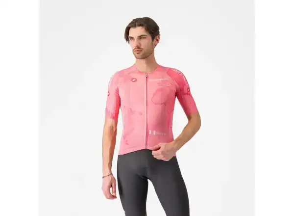 Castelli Giro 108 Race 8S pánský dres krátký rukáv Rosa Giro vel. XL