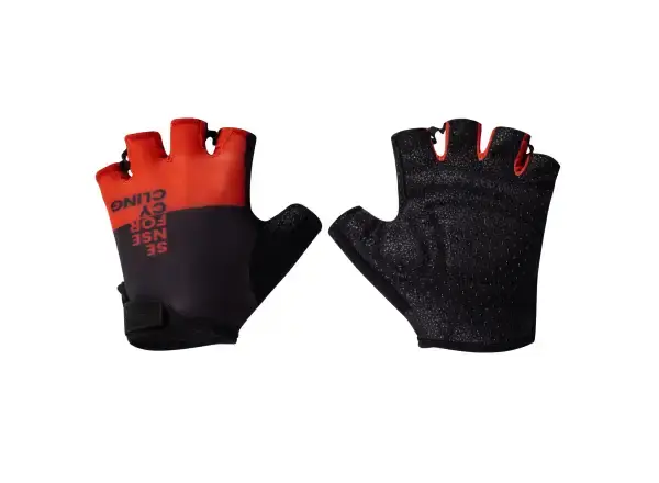Force Fine krátké rukavice černá/červená vel. S
