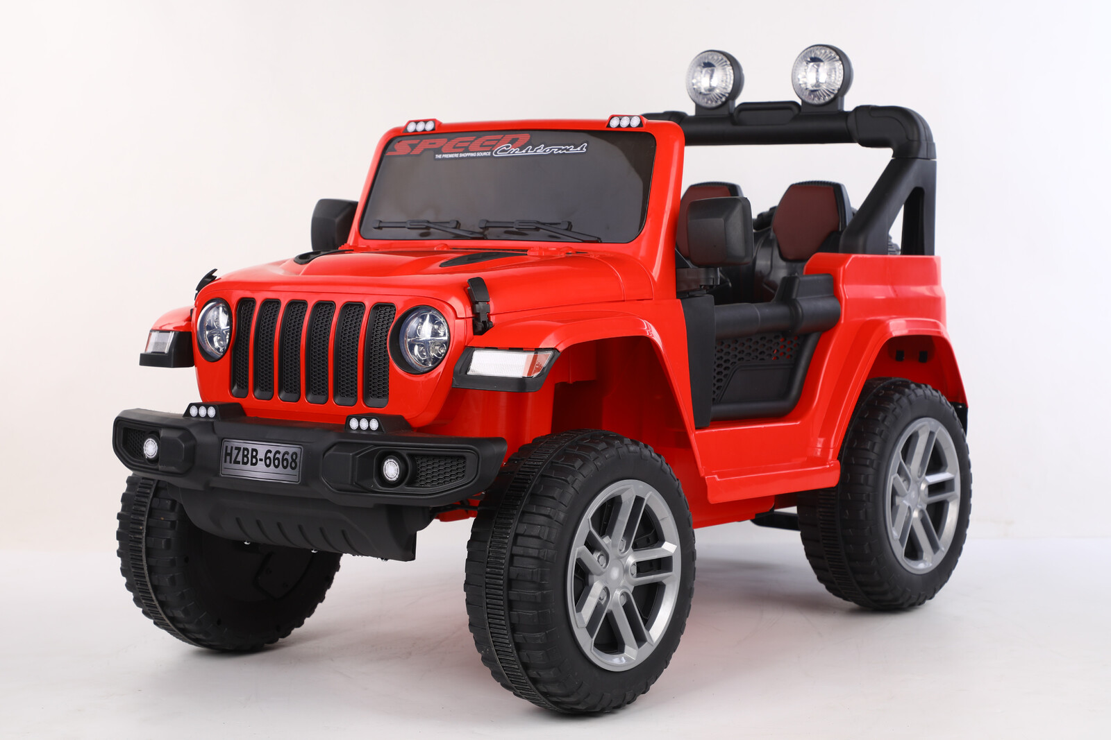 Mamido Mamido Elektrické autíčko SPEED 2.0 - 4x4 červené | 180W | EVA | LED | 2,4Ghz | ECO kůže | 12V7Ah