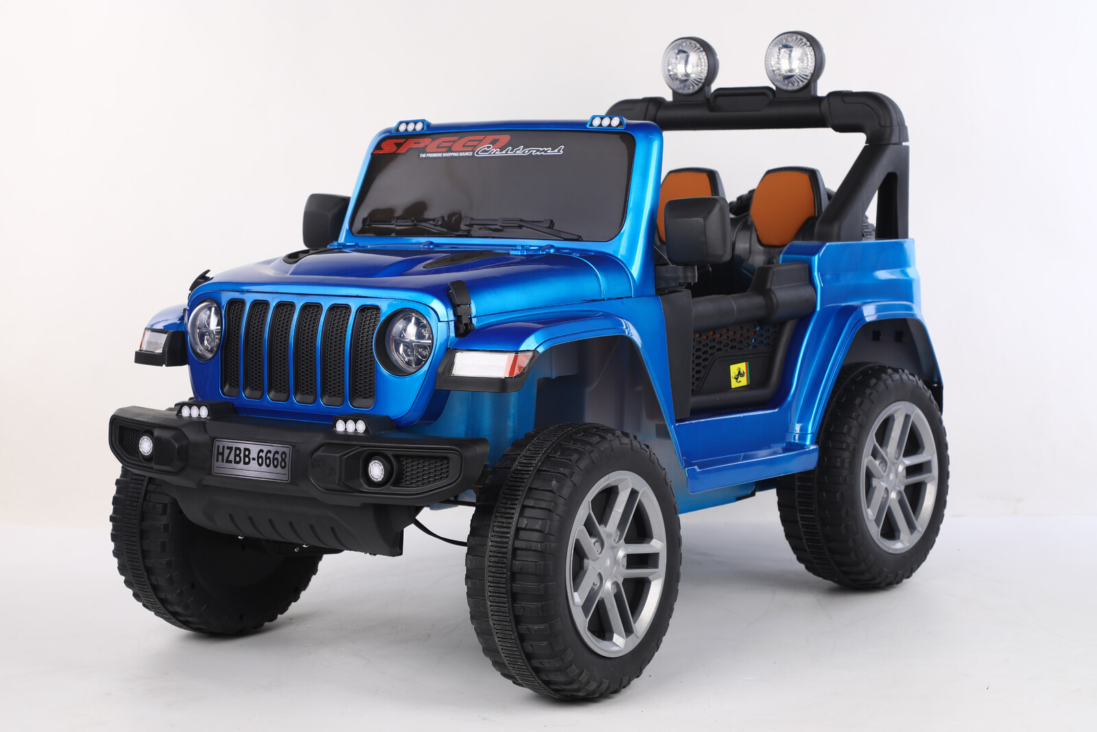 Mamido Mamido Elektrické autíčko SPEED 2.0 - 4x4 modré | 180W | EVA | LED | 2,4Ghz | ECO kůže | 12V7Ah