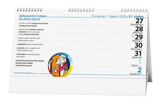 Kalendář pro naše babičky a dědečky 2026 - stolní kalendář