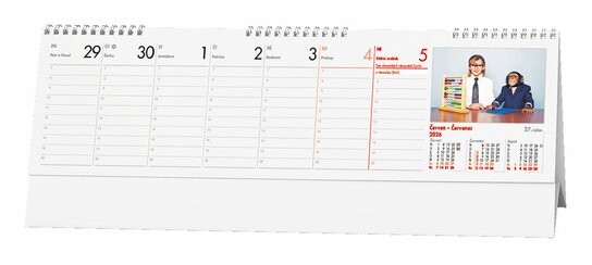 Pracovní kalendář žánrový Jezevčík 2026 - stolní kalendář