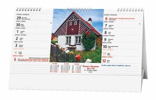 Chalupy 2026 - stolní kalendář