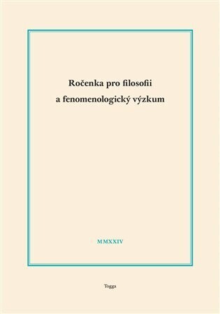 Ročenka pro filosofii a fenomenologický výzkum 2024 - Jaroslav Novotný