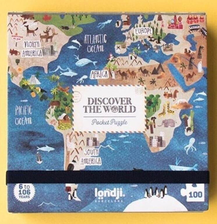 LONDJI Kapesní puzzle Kolem světa - 100 pcs